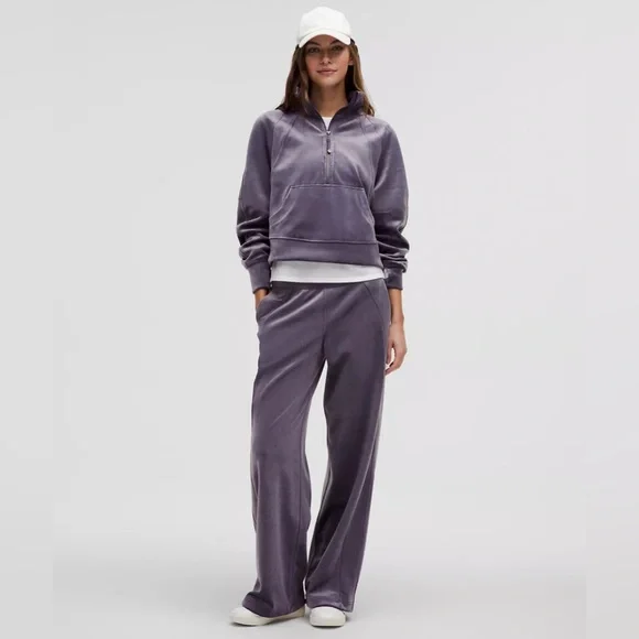 Lululemon✨NEW✨Scuba Mid-Rise Wide-Leg Pant✨NWOT✨Velvet✨Nightfall Purple✨XL - Picture 3 of 8